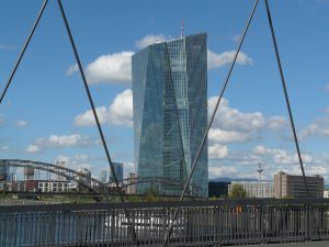 Siège de la Banque centrale européenne (BCE) à Francfort (Allemagne).